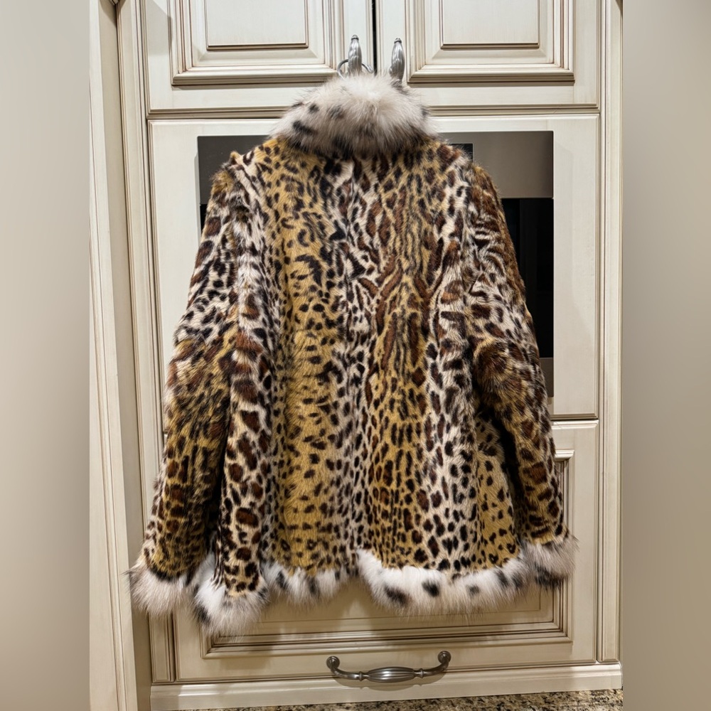 SALE! Leopard Print Fur Coat